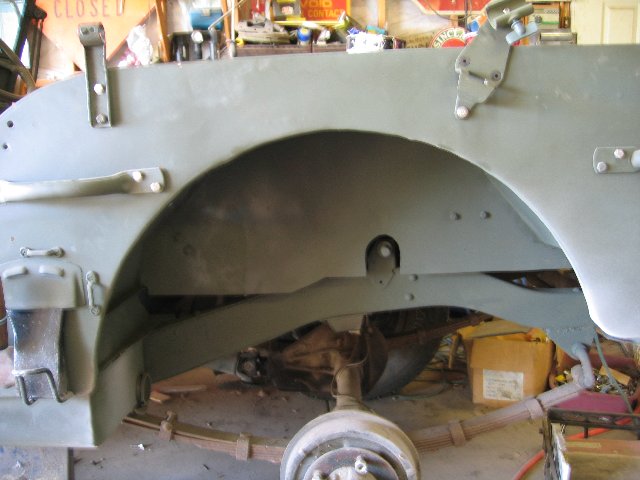 Completed inner wheelhouse repairs