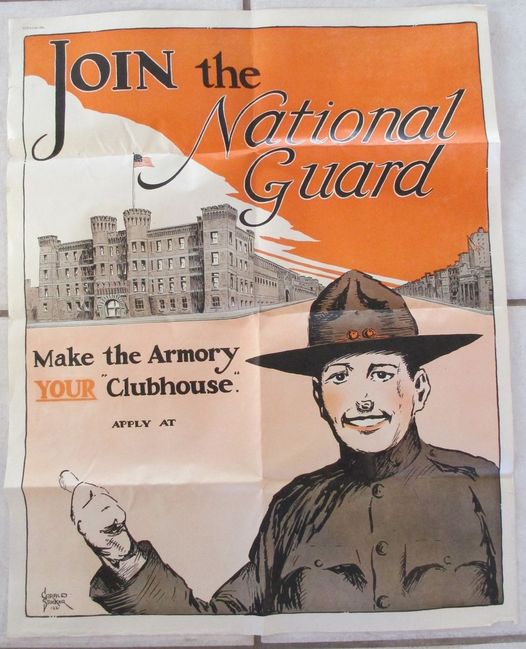 1922 Army National Guard Poster