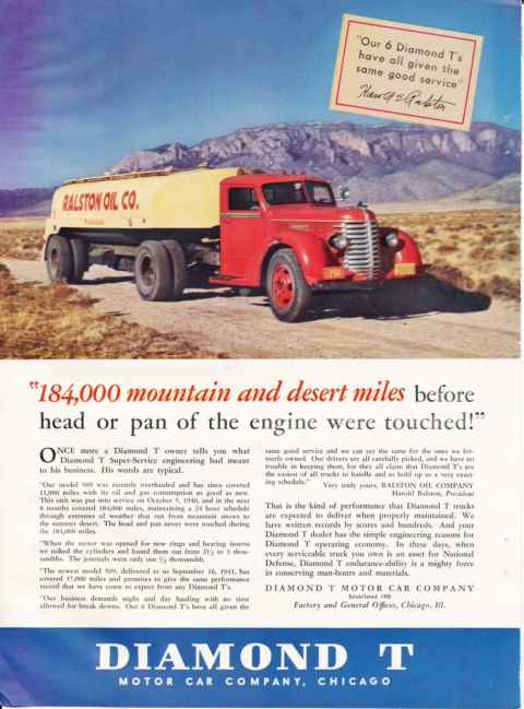 Diamond T advertisement