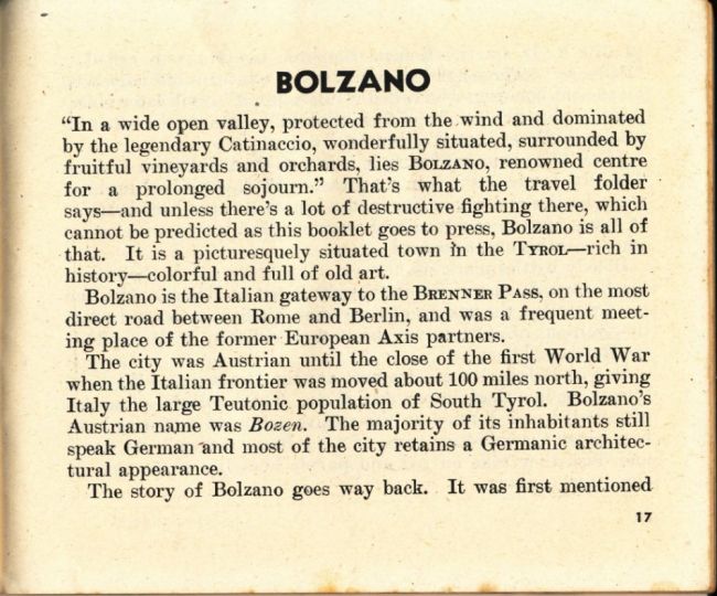 1944 Pocket Guide to Italian Cities