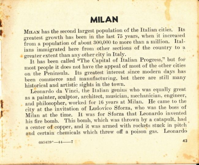 1944 Pocket Guide to Italian Cities