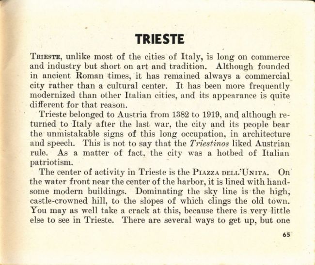 1944 Pocket Guide to Italian Cities