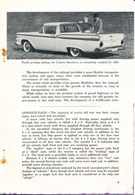 1959 Truck Facts Book