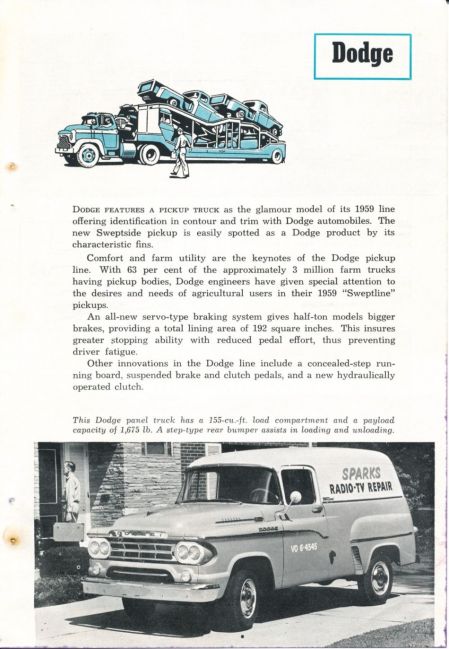 1959 Truck Facts Book