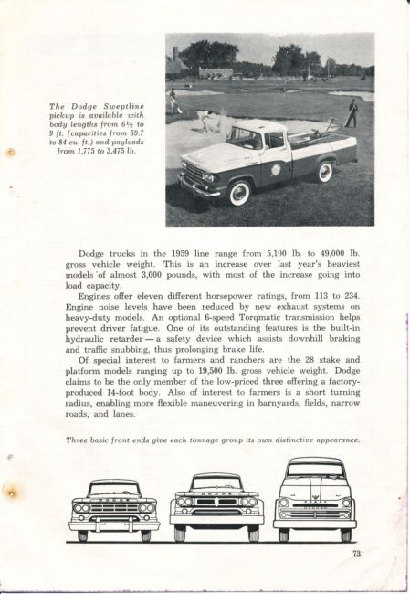 1959 Truck Facts Book