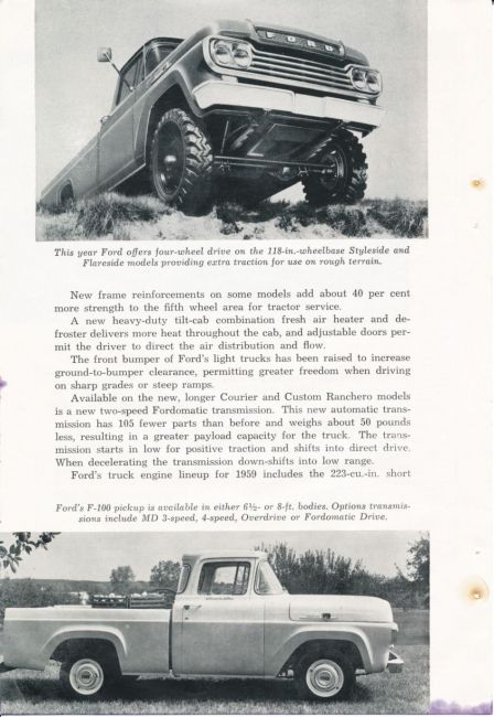 1959 Truck Facts Book