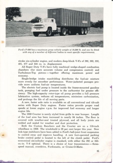 1959 Truck Facts Book