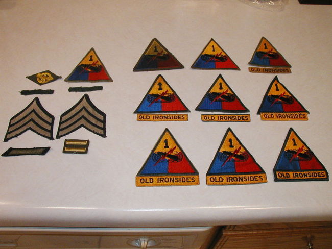 WW2-1980s 1AD Patches