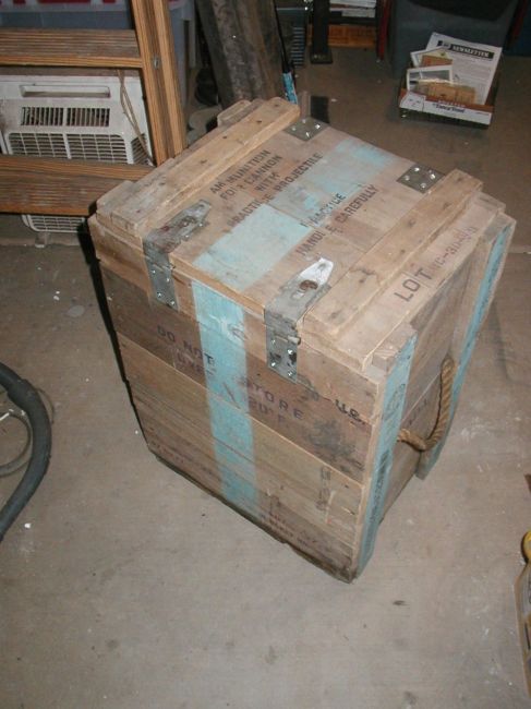 WW2 Bazooka Practice Round Crate