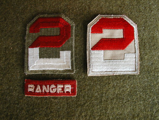 Orig. WW2 2nd Army Ranger Patch Lot