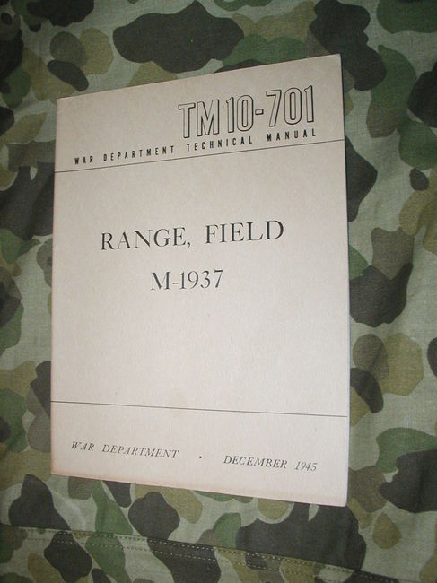 1945 edition TM 10-701 Range, Field M-1937