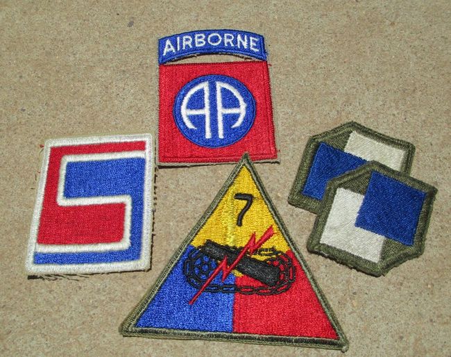 WW2 Divisional Patches lot