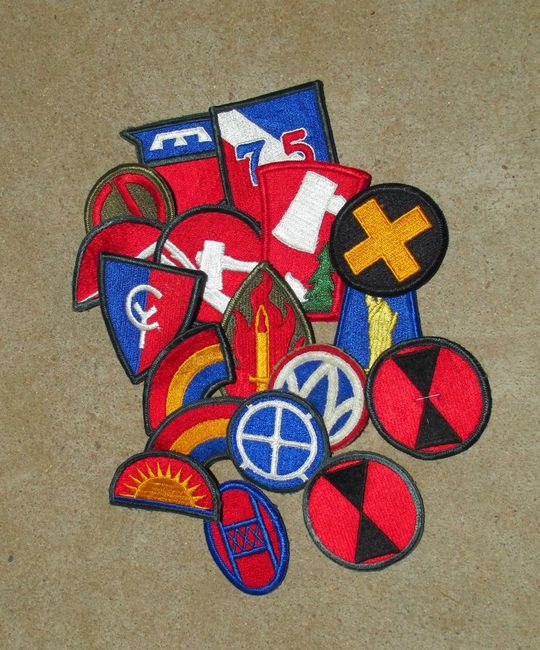 Post-WW2 Infantry Division Patch lot