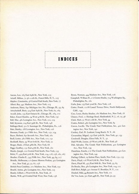 Art Directors 21st Annual 1942