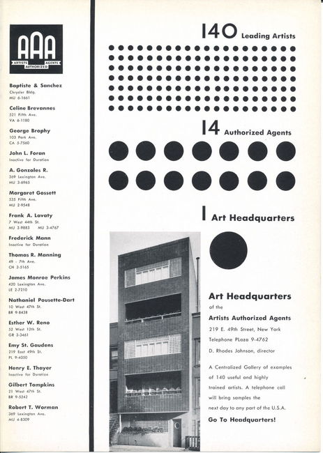 Art Directors 21st Annual 1942