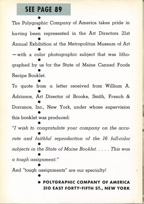 Art Directors 21st Annual 1942