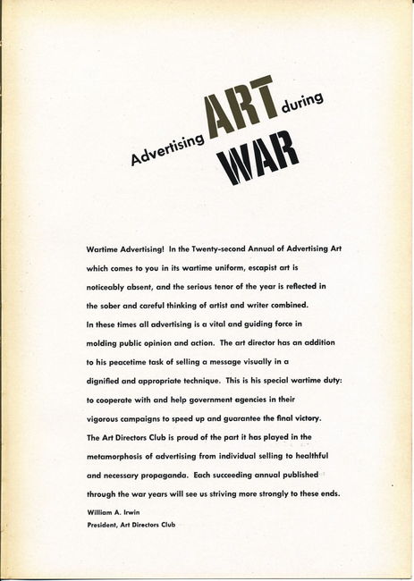 Art Directors 22nd Annual 1943