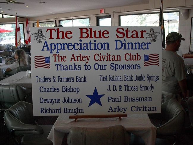 Arley Civitan Blue Star Ceremony