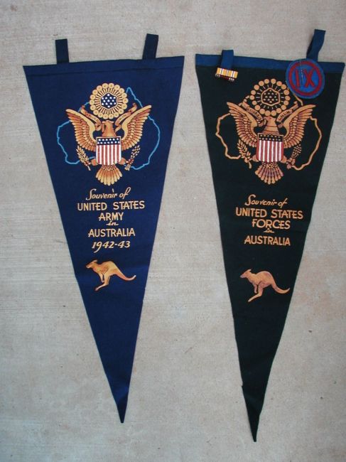 WW2 Souvenir Australia Pennants