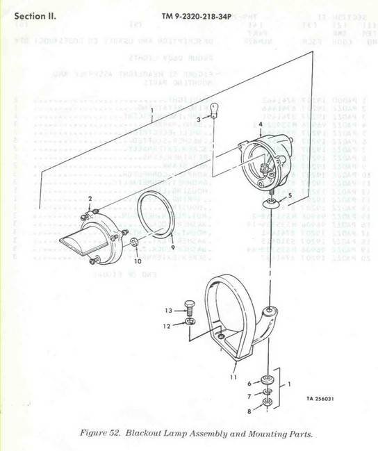 BO Drive Lamp Assembly