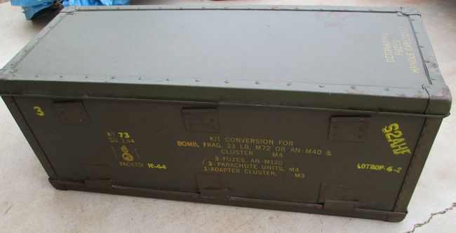 WW2 Bomb Fuze Crate 10-44