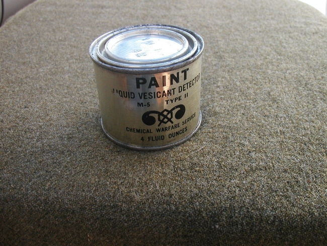 WW2 CWS M-5 Vesicant Detection Paint