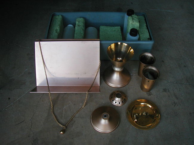 Catholic Chaplain's Kit partial contents