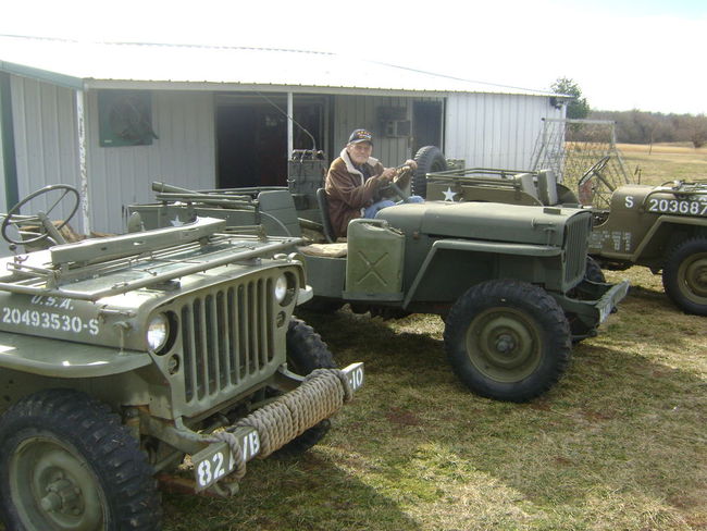 Dad with 3 jeeps  jan 2013