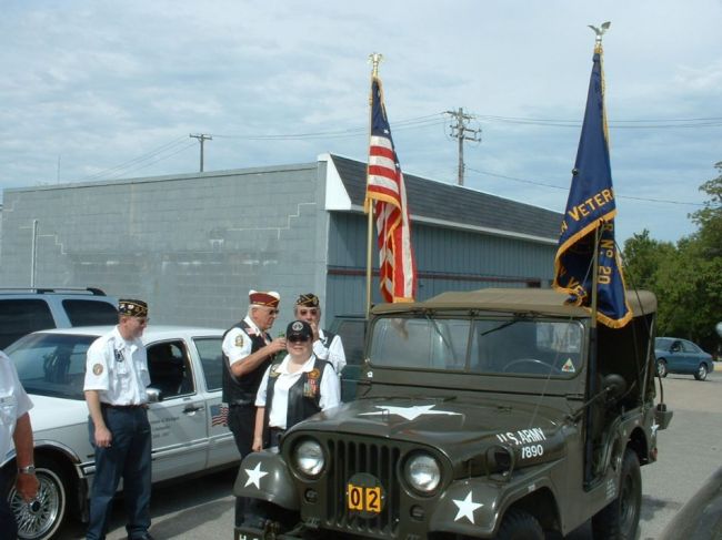 DAV members before parade