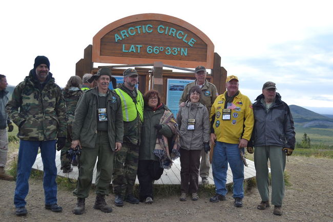 arctic circle on Dempster highway