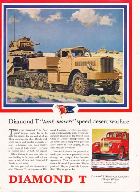 1944 Diamond T Advertisement