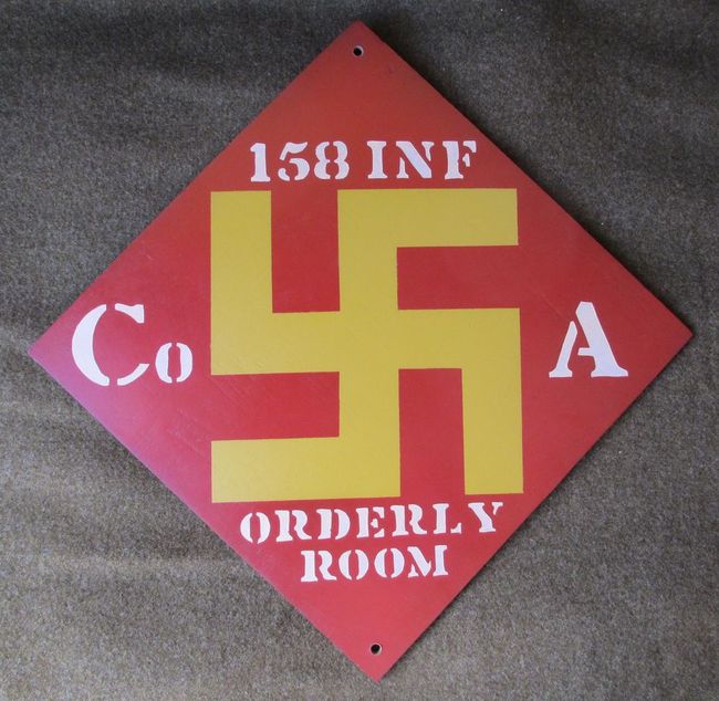 Fantasy pre-WW2 45th ID unit-marked Sign