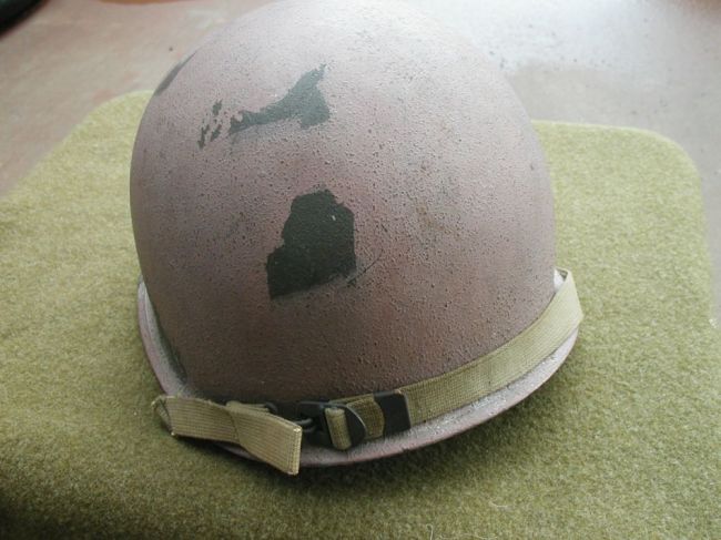 Original WW2 Desert Camo M-1 Helmet