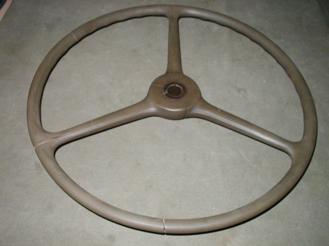 Orig. WW2 Green Sheller GPW Steering Wheel