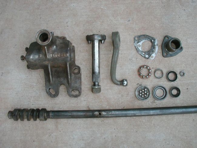 Steering Gearbox Parts Lot + Column