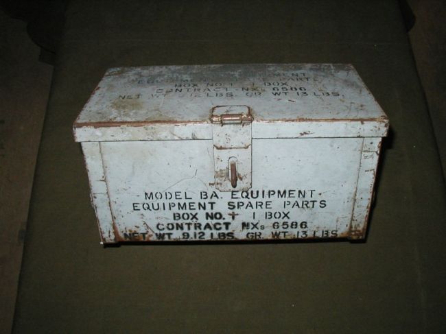 WW2 USN Model BA Spares Box