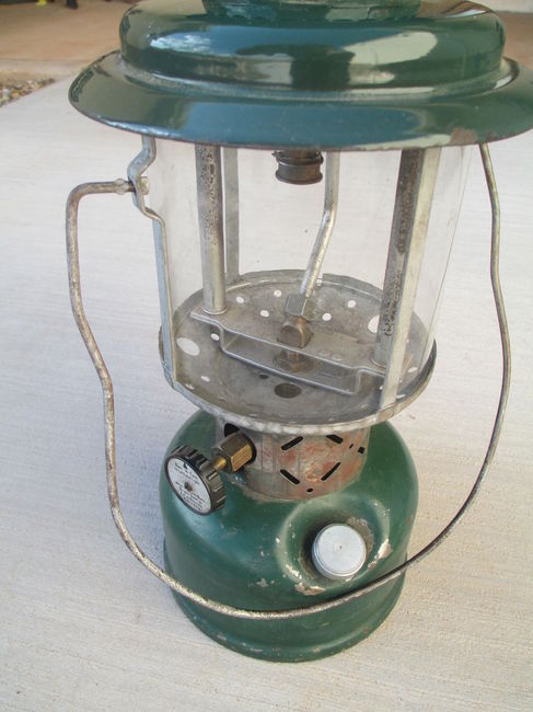 WW2 QM refurbished Coleman Lantern rear