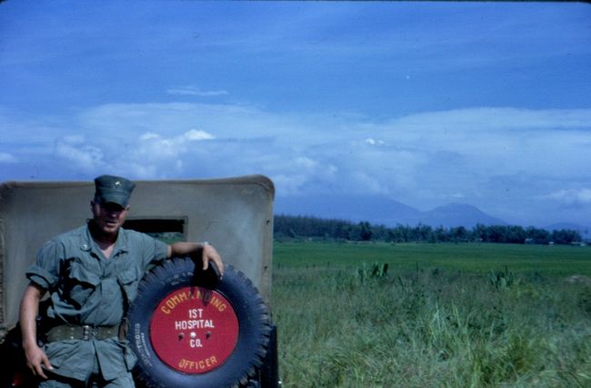 Gary fox at Dad's M38A1 DaNang