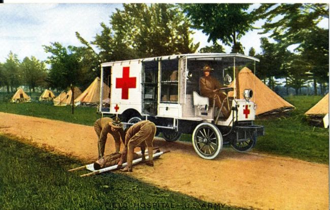 Great War Ambulance Post Card