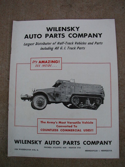 Surplus Half Track Catalog