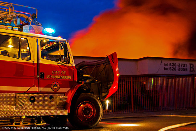 Factory Fire Heriotdale Germiston South Africa