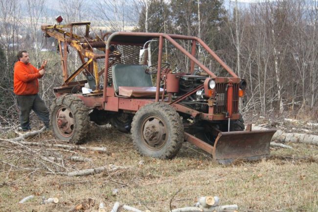 End of an old 4x4 chevy