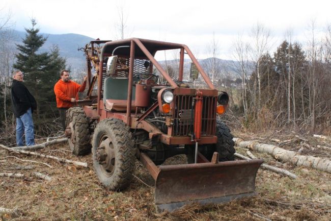 End of an old 4x4 chevy