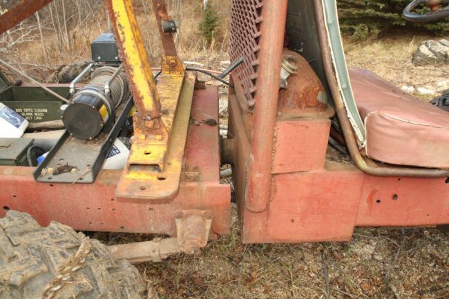 End of an old 4x4 chevy