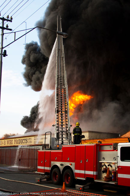 Factory Fire Heriotdale Germiston South Africa