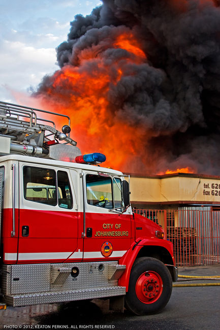 Factory Fire Heriotdale Germiston South Africa