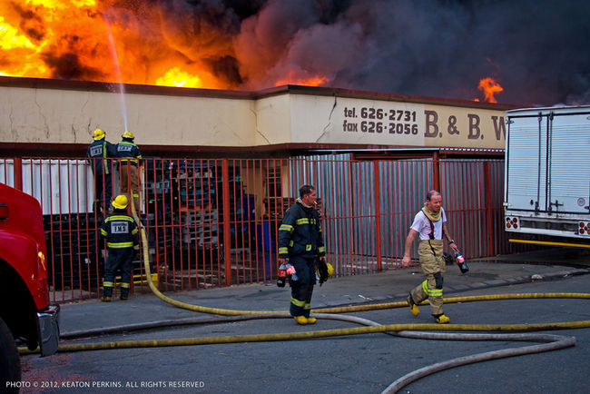 Factory Fire Heriotdale Germiston South Africa