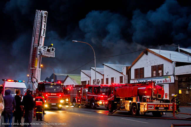 Factory Fire Heriotdale Germiston South Africa