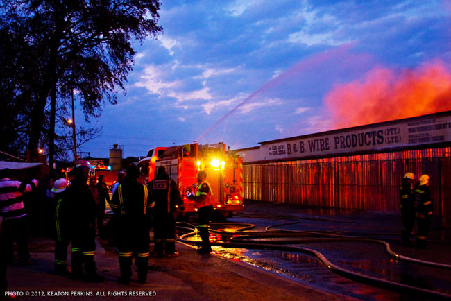 Factory Fire Heriotdale Germiston South Africa