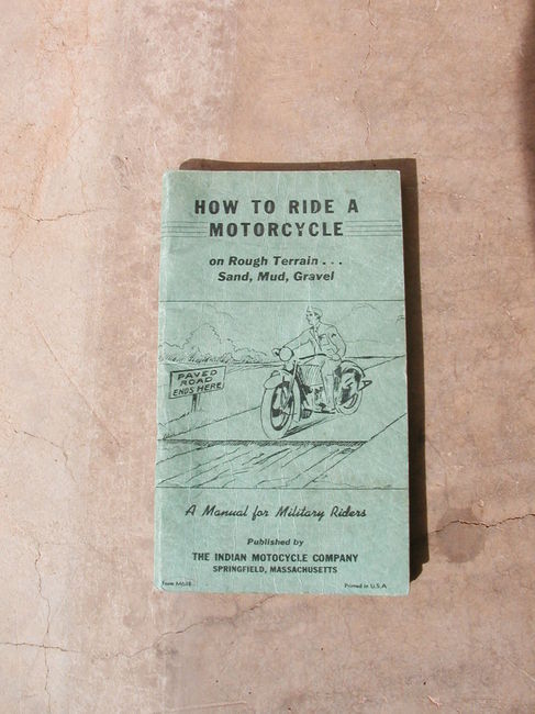 WW2 Indian Motorcycle Rider's Manual